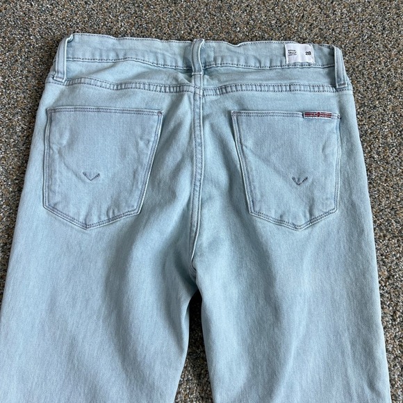 Hudson Tally Jeans Women's 28 Mid Rise Skinny Crop Leg Light Wash Stretch Denim - Picture 5 of 7